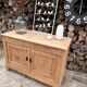 Renovated solid wood sideboard