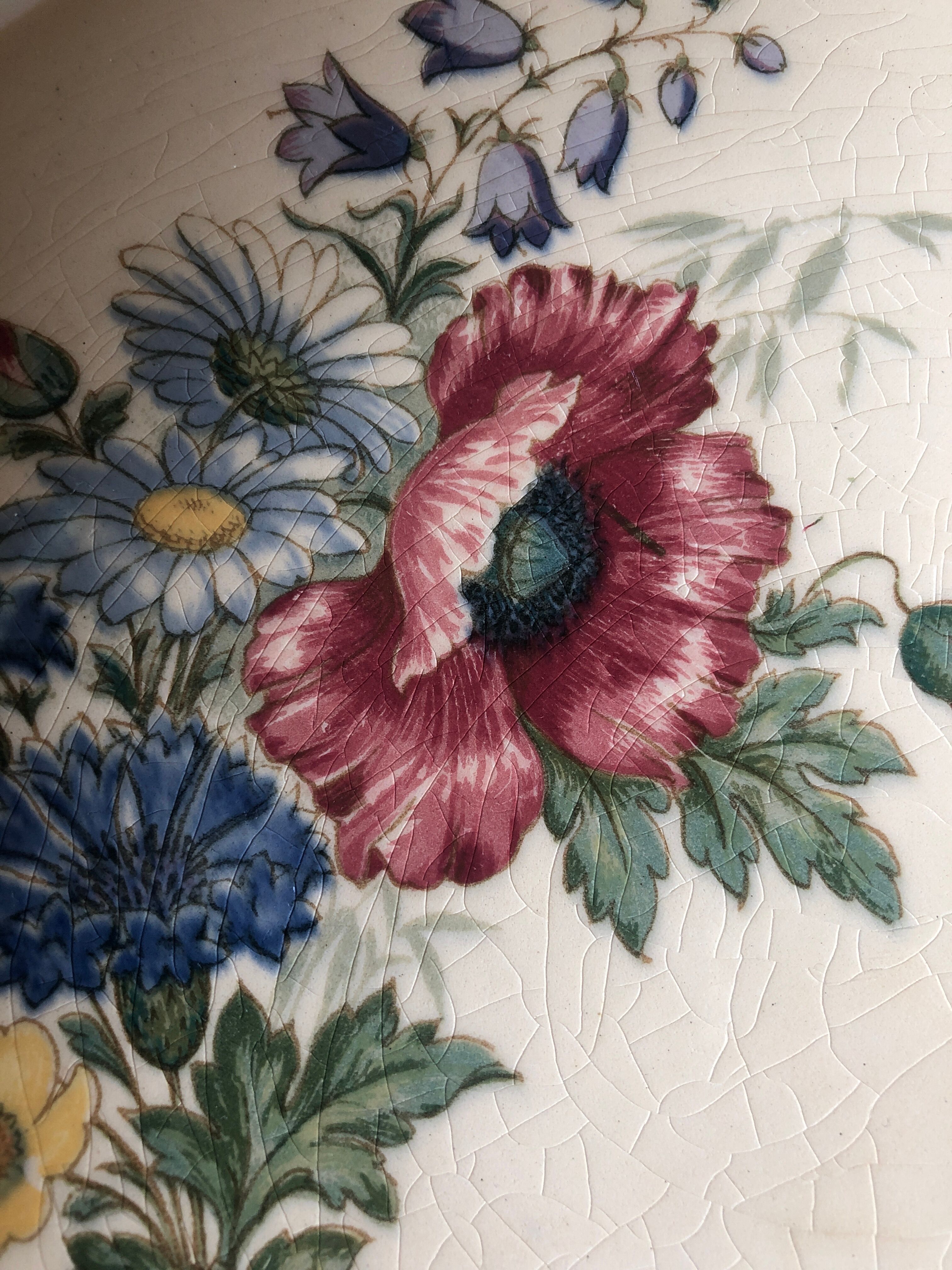 Dish Compotier ancien villeroy et boch 1584 floral decoration