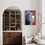 Peinture originale Perspectives rouille