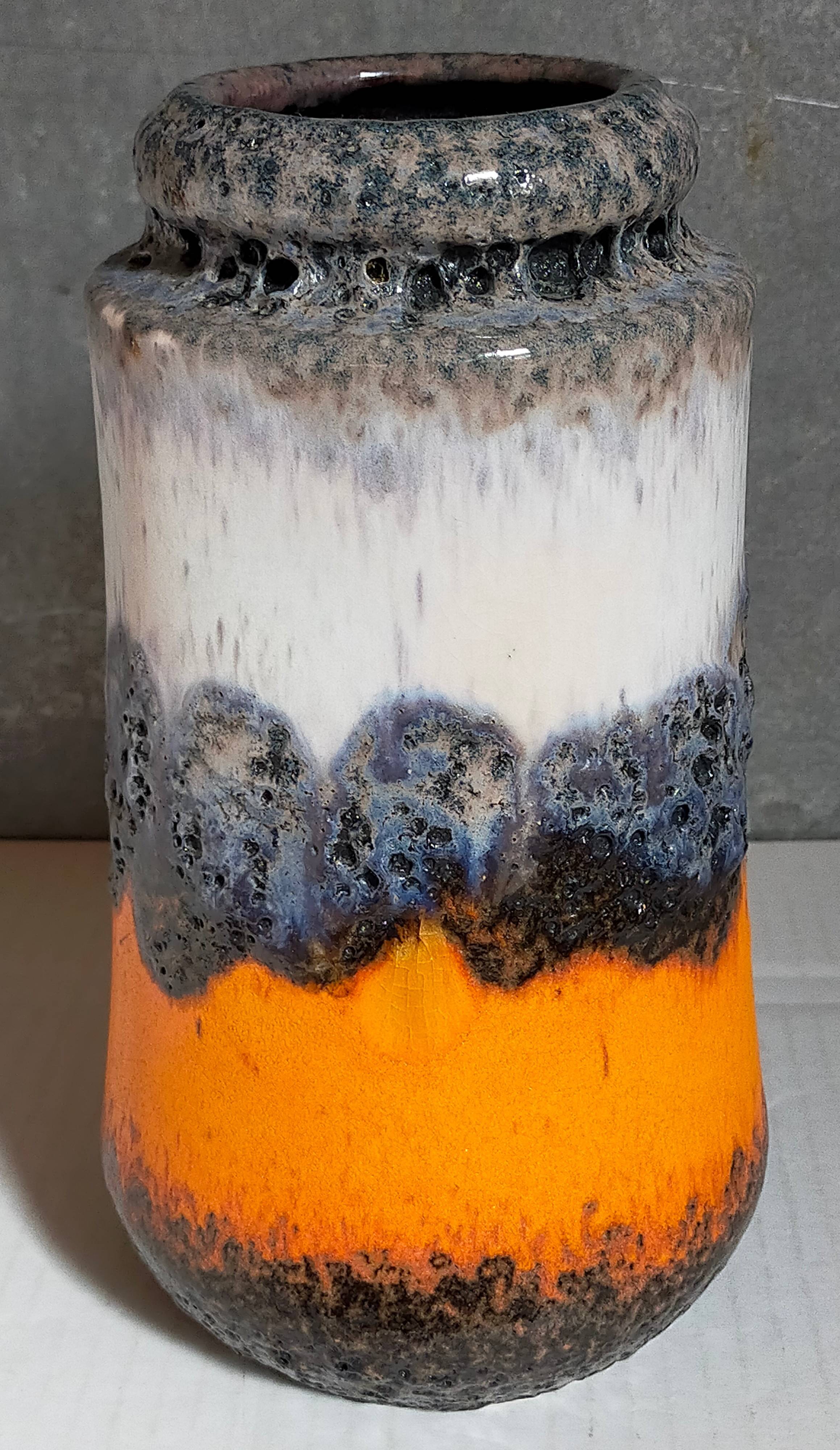 FAT LAVA vintage gray foam ceramic vase