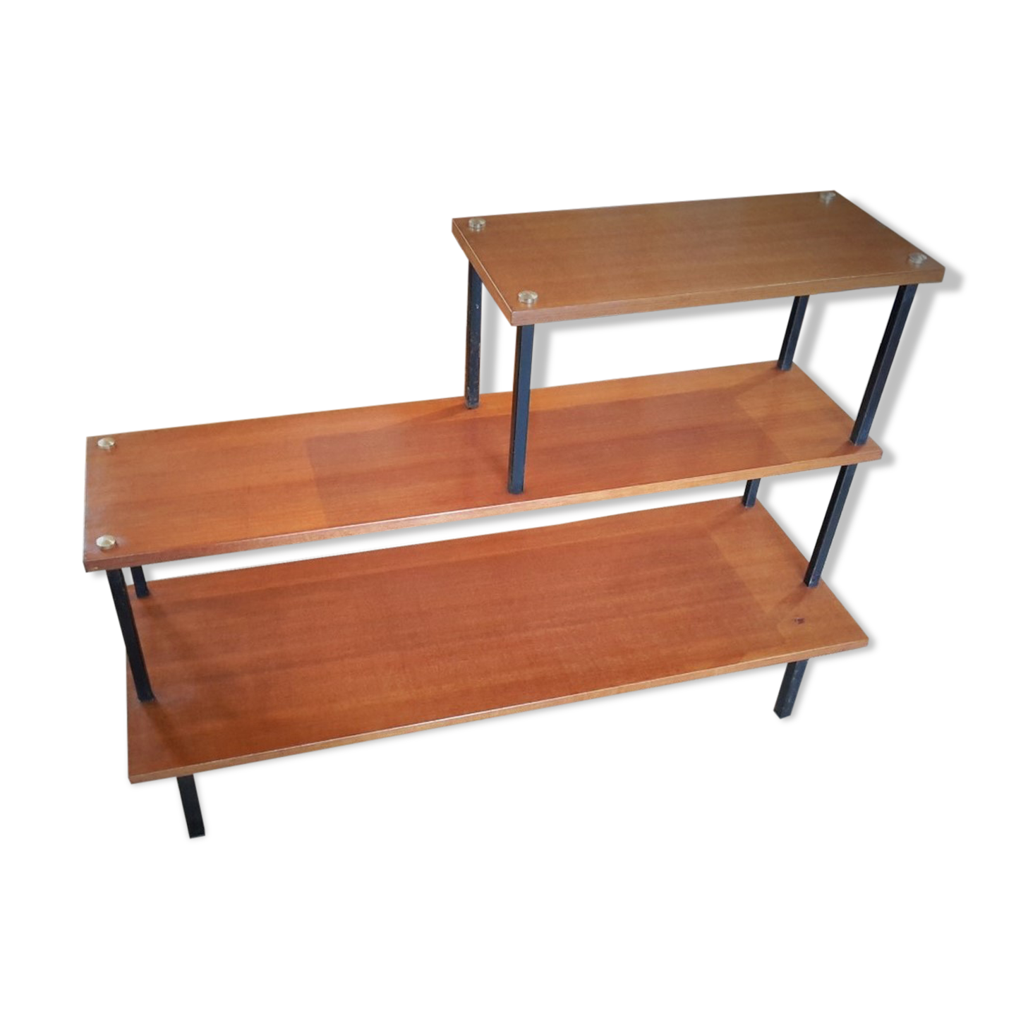Shelf in teak vintage at 3 levels
