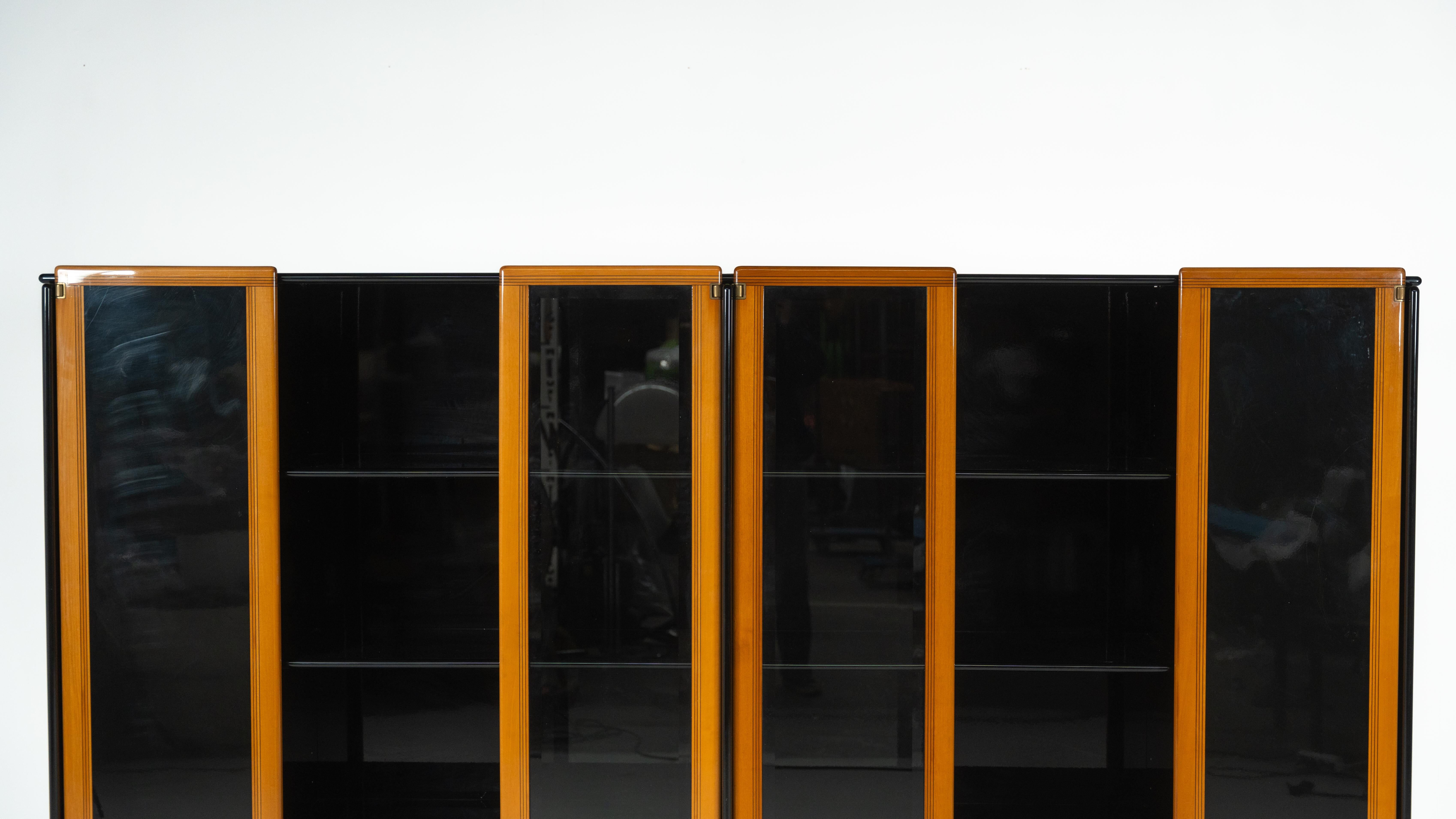 Library/Display Cabinet Artona modern mid-century by Afra and Tobia Scarpa, Maxalto
