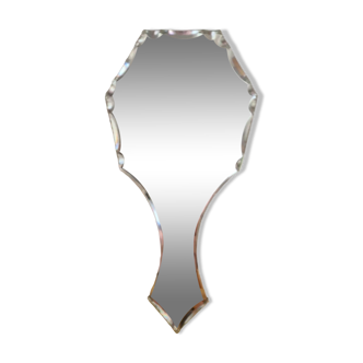 Beveled hand mirror