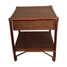 Wicker bedside table