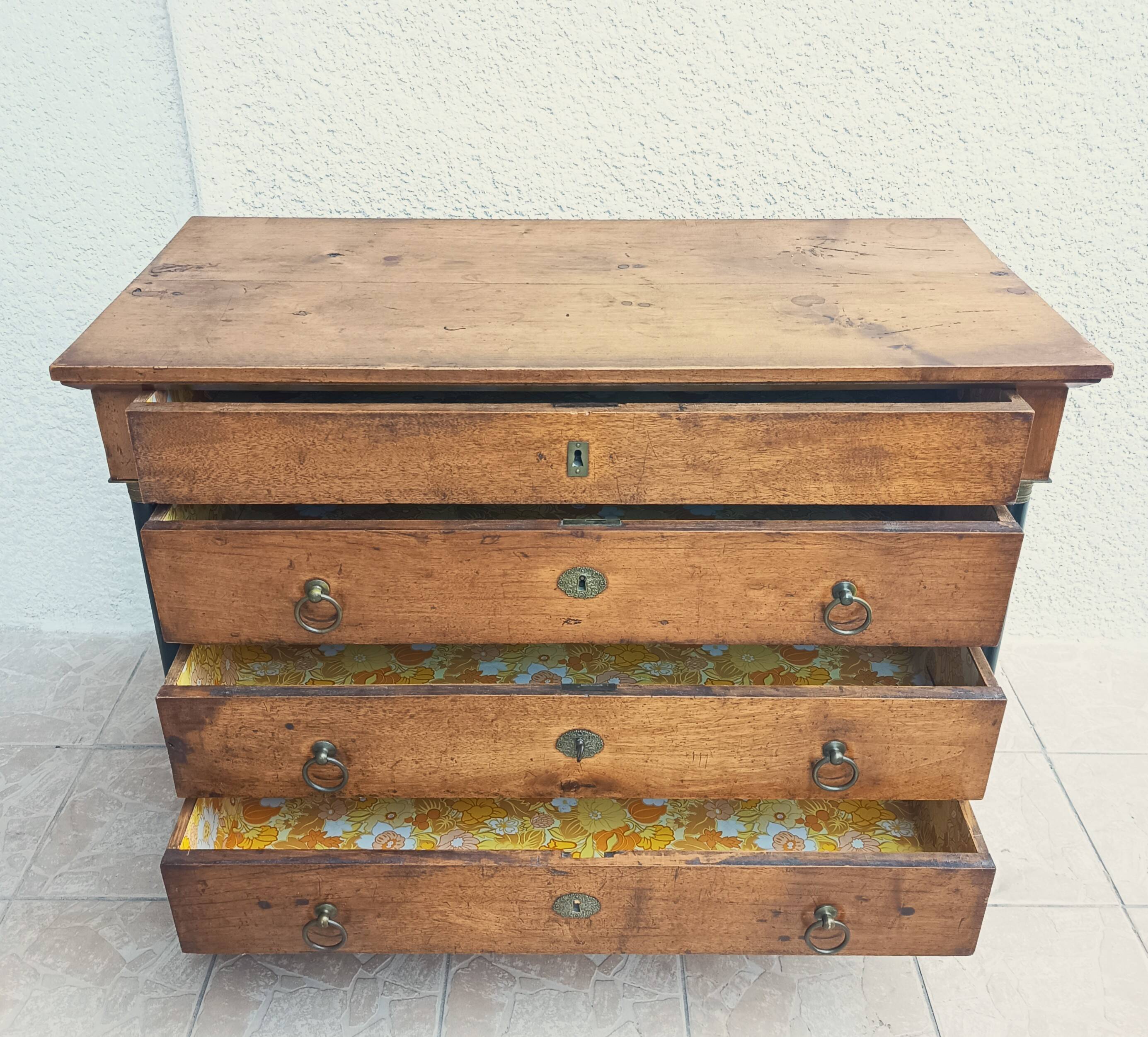 Empire period walnut commode