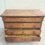 Empire period walnut commode