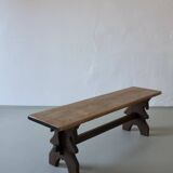 Alpine carved pine dining table set | 1950s