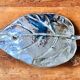 Large tray, leaf-shaped centerpiece