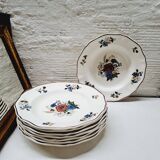 Set of 8 Sarreguemines soup plates