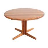 Danish round dining table in teak 1960s