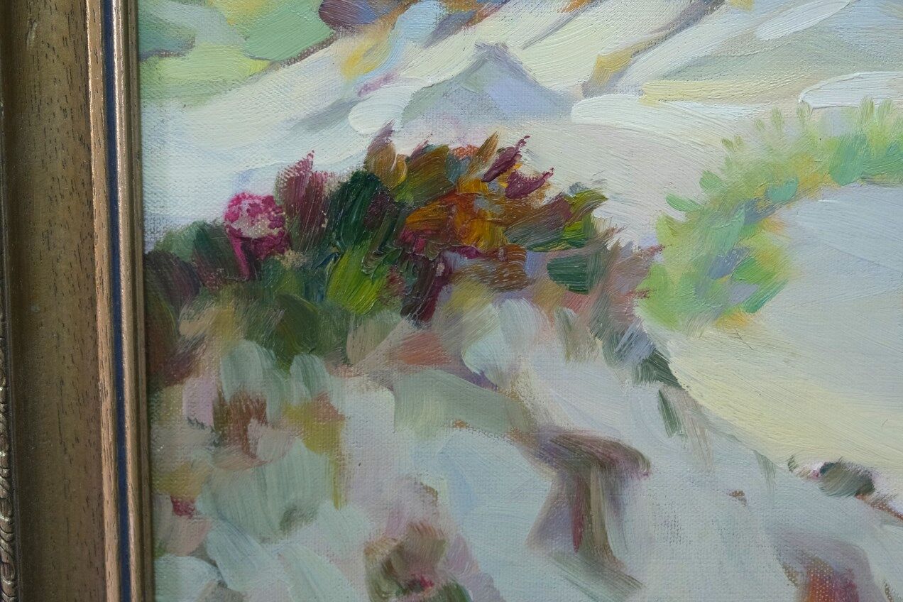 Fritz Kärfve (1880-1967) swedish modern landscape, 1960s, oil on canvas, framed