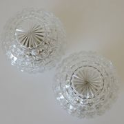 Pair of wall lamps / set of ceiling lights / mid-century flush mount lighting / vintage sconce lamps