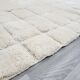 Large handmade traditional Berber rug in natural wool size 3/4.
