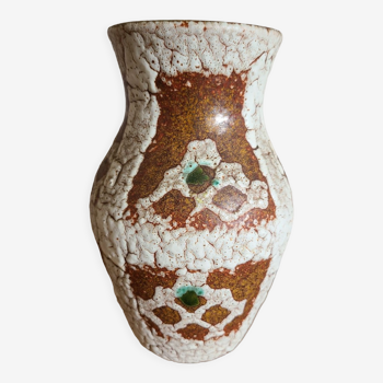 Fat lava ceramic vase