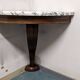 Console d'angle et son double miroir Art déco en noyer, France vers 1920