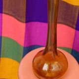 Biot bubble blown glass soliflore