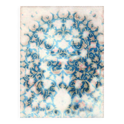 Kerman runner carpet in antique silk, hand-knotted from the 1940s.
