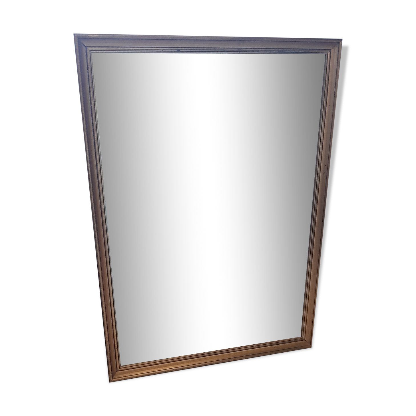 Golden framed mirror