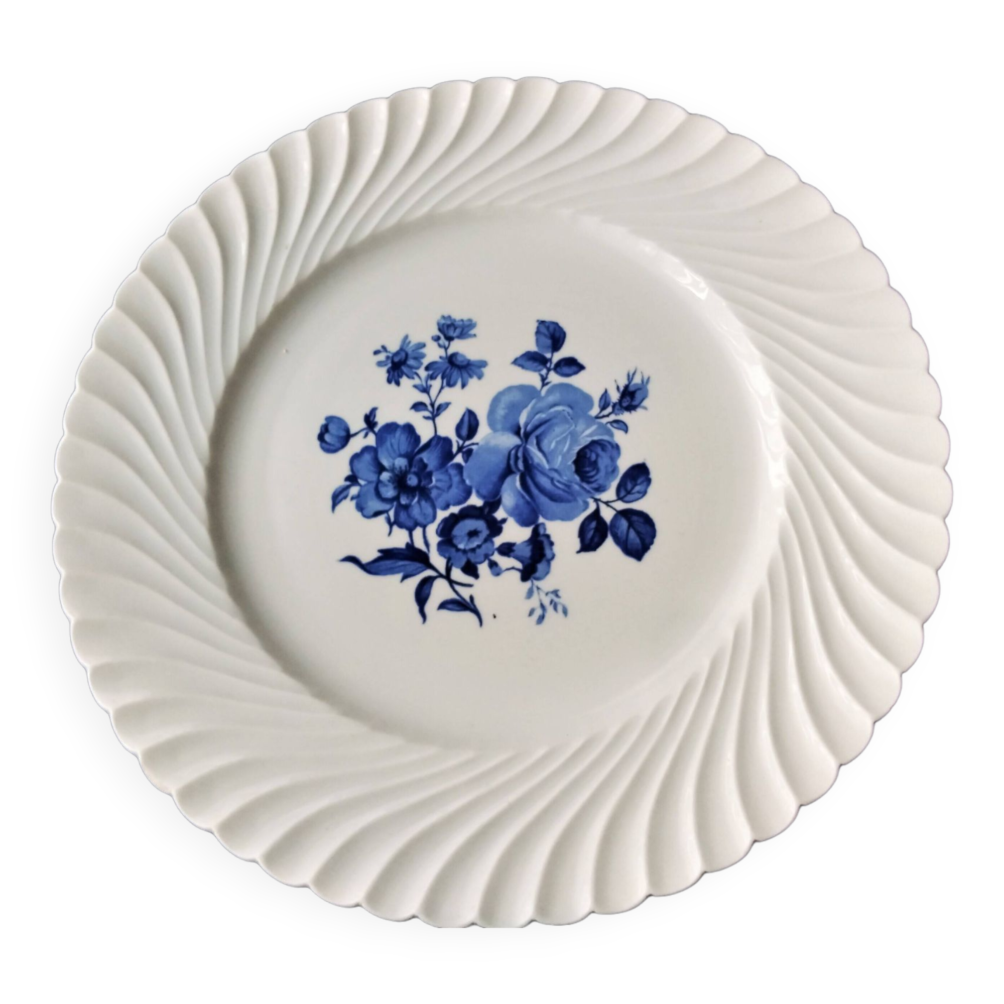 Flat serving dish or cake dish in Lunéville KG Special Grand Feu