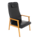 Fauteuil scandinave en simili-cuir, Suède, 1960