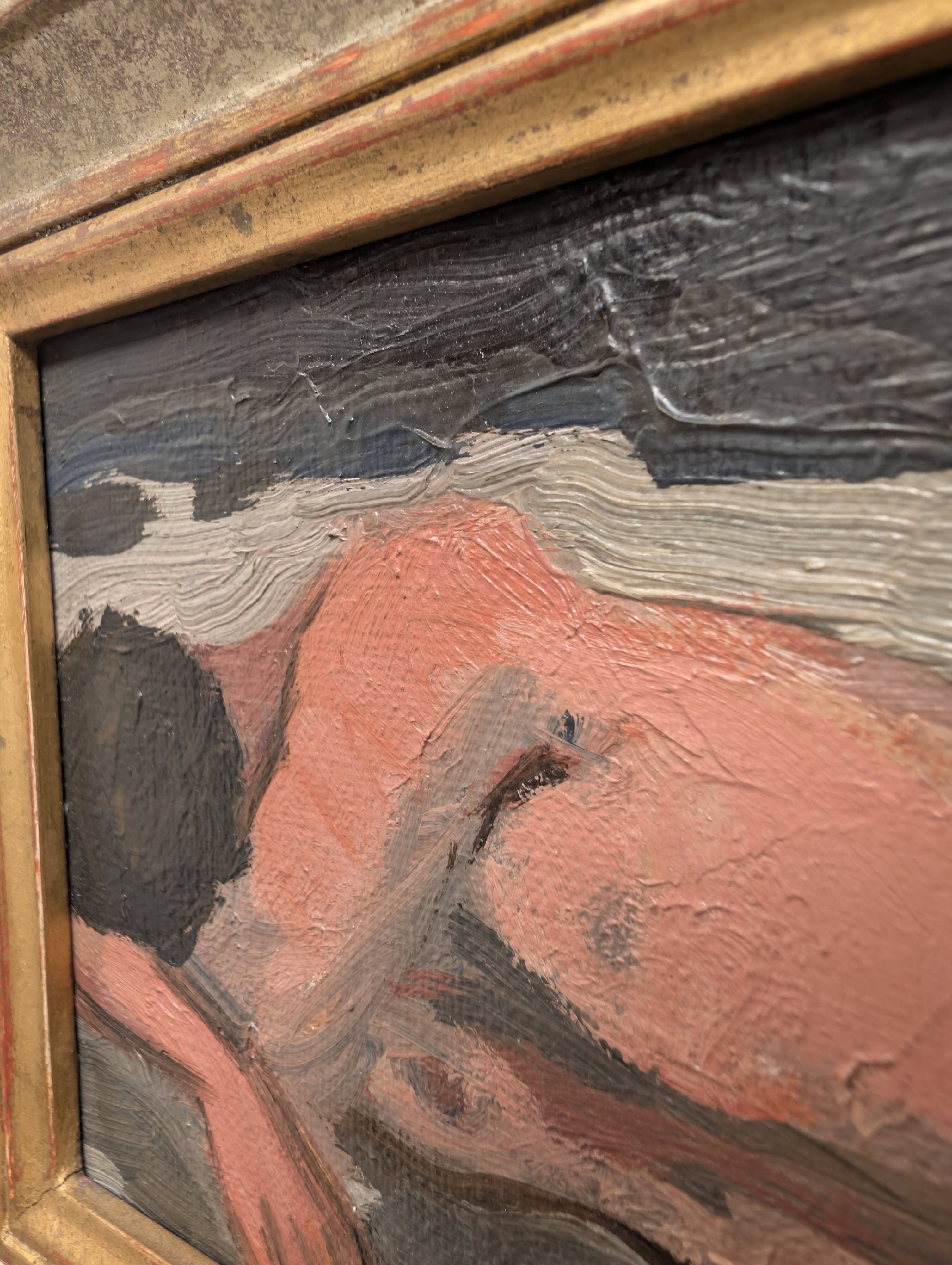 Oil on canvas "Small male nude"