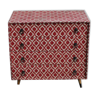 Velvet chest of drawers