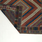 Anatolian handmade kilim rug 260 cm x 183 cm