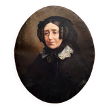 Portrait de profil ovale français du XIXe siècle