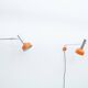 Set of 2x Minilux wall lamps by Rosemarie & Rico Baltensweiler, 1960s