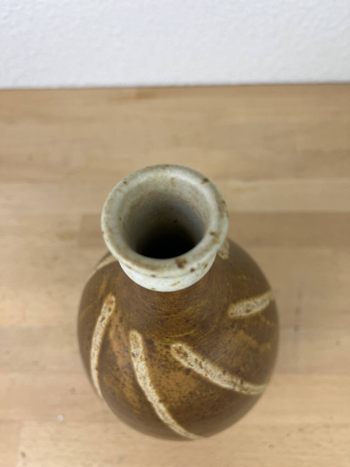 Pyrite stoneware bottle vase, Saint Philibert