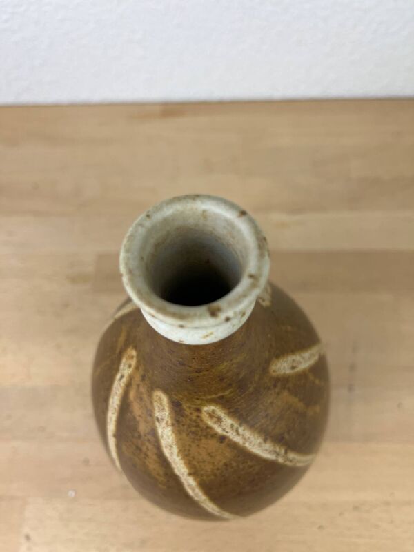 Vase bouteille grès pyrité, Saint Philibert