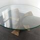 Vintage brutalist coffee table in bronze from the 1960s.