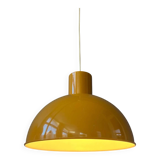 Yellow enamel pendant lamp by Joe Hammerborg for Fog & Mørup