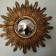 Ancien miroir de sorcière, années 50/60, 53cm