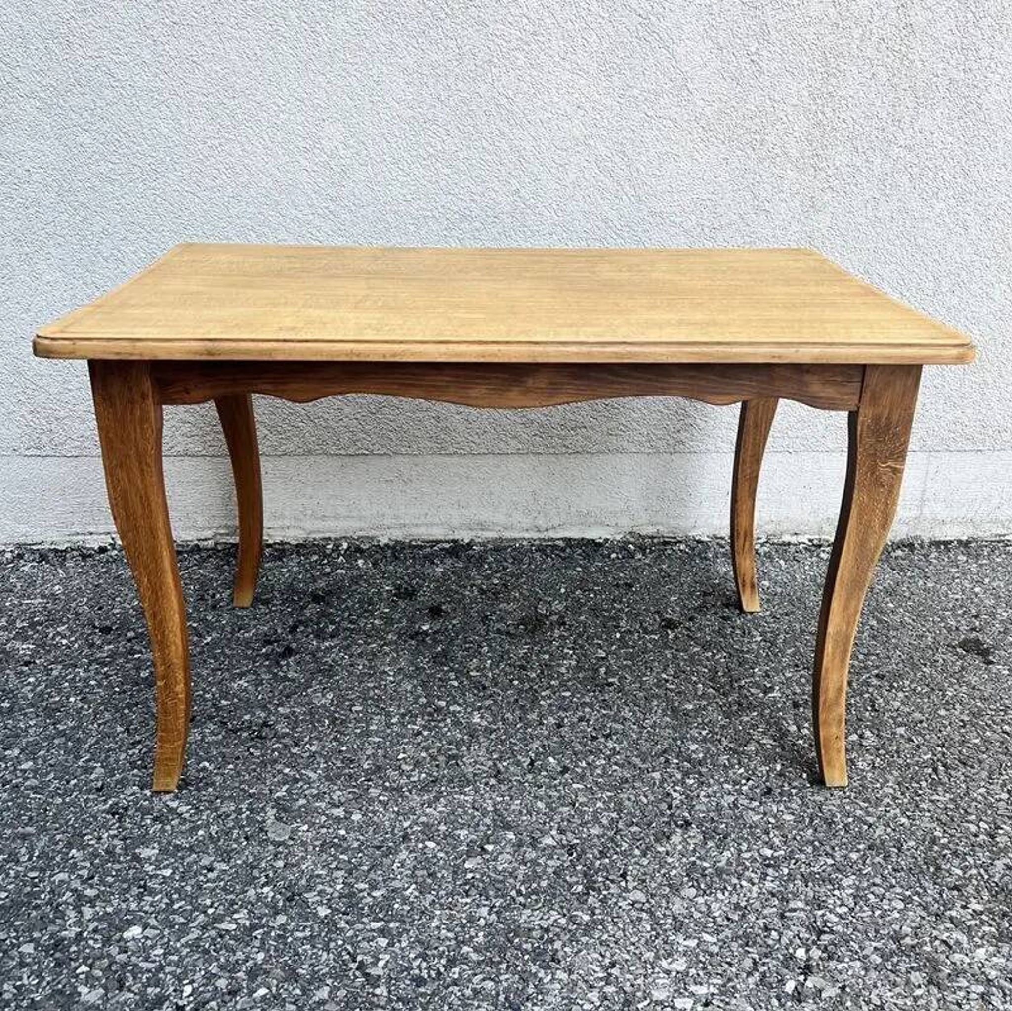 Natural wood coffee table