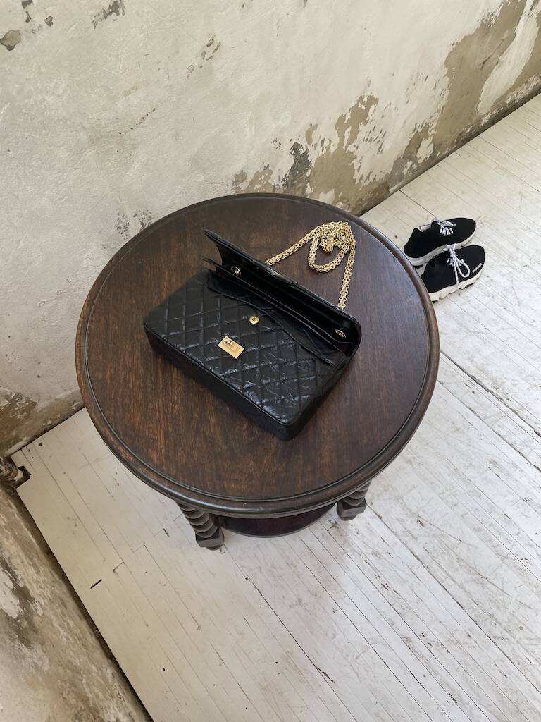 Table d’appoint brutaliste style Dudouyt