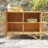 Vintage rattan buffet