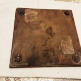 Ceramic enamel trivet with flowers