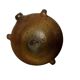 Old stoneware flask known as a toad from the 19th century.