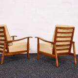 Paire de fauteuils vintage – Attribués à Károly Nagy, Hongrie, années 1940