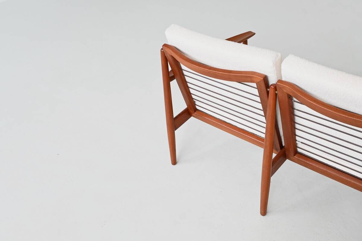 Svend Age Eriksen three-seat sofa in teak Glostrup Denmark 1960
