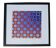 Tableau Vintage Art Optique - Victor Vasarely - Frame 40x40cm.