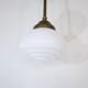Vintage single opaline hanging lamp