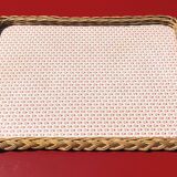 rattan orangeade tray