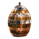 Egg-shaped ice bucket, silver and gold finish – Tommaso Barbi