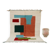 Large Azilal rug 295×210 – Contemporary Berber abstract composition, GO-965