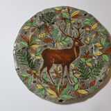 Plat rond Gien Rambouillet cerf