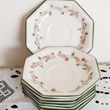 8 "Johnson Brothers" English porcelain saucers or coasters