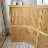 Large curved beech screen from the 80s