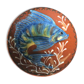 Vintage Vallauris ceramic plate 60-70